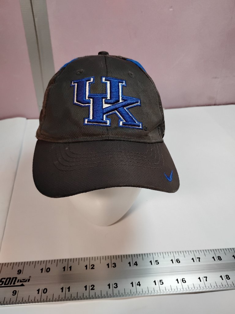 Nike Kentucky Wildcats Uk DriFit Youth Adjustable Hat Black Blue Ncaa Cap